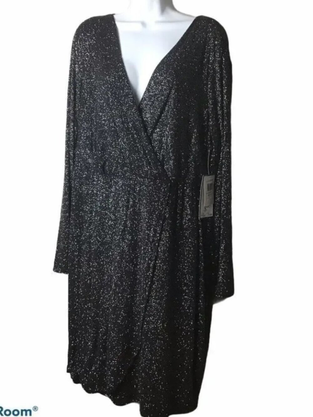 NWT Bee Darlin Black & Silver Dress Juniors Size 21W